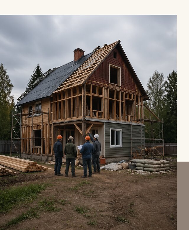 Реконструкция дачного дома в Холмске под ключ с проектом