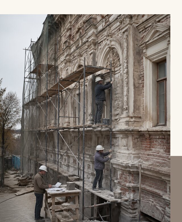 Реставрация объектов культурного наследия под ключ в Холмске